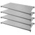 Cambro CBSK2442S4580 42" W x 24" D Brushed Graphite Polypropylene Solid Camshelving Basics Plus Shelf Plate Kit