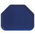 Cambro 1418TR123 14" x 18" Trapezoid Fiberglass Amazon Blue Camtray - 12/Case