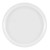 Cambro 900148 9" Dia. Round White Fiberglass Serving Camtray - 12/Case