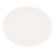 Cambro 2500148 24" x 19" White High-Impact Fiberglass Oval Camtray - 6/Case