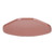 Cambro 1520TR409 14.56" x 19.5" Trapezoid Fiberglass Blush Camtray - 12/Case