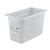 Cambro 38PP190 6.94" W x 7.88" H x 8" D Translucent Polypropylene 1/3 Size Food Pan - 6/Case
