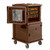 Cambro UPCH1600HD131 28.75" W x 54.50" H x 33.38" D Dark Brown Polyethylene Ultra Camcart Heated Food Pan Carrier - 110V