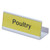 Cambro CBID6 6" White/Clear Identification Tag for Camshelving Basics Plus Only - 12/Case