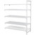 Cambro CPA212484VS5PKG 24" W x 21" D x 84" H Speckled Gray 5 Shelves Vented and Solid Camshelving Premium Add-On Unit