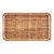 Cambro 915204 8.75" x 15" Rattan High-Impact Fiberglass Rectangular Camtray - 12/Case