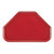 Cambro 1422TR510 14" x 22" Trapezoid Fiberglass Signal Red Camtray - 12/Case