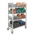 Cambro CPM244867FX3480 48" W x 67" H x 24" D Speckled Gray Steel Camshelving Premium Mobile Flex Station Unit