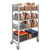 Cambro CPM244867FX3480 48" W x 67" H x 24" D Speckled Gray Steel Camshelving Premium Mobile Flex Station Unit