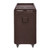 Cambro SC225131 31.25 W x 34" H x 18" D Dark Brown Polyethylene 3 Solid Shelves Service Cart Pro