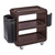 Cambro SC225131 31.25 W x 34" H x 18" D Dark Brown Polyethylene 3 Solid Shelves Service Cart Pro