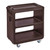 Cambro SC225131 31.25 W x 34" H x 18" D Dark Brown Polyethylene 3 Solid Shelves Service Cart Pro