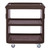 Cambro SC225131 31.25 W x 34" H x 18" D Dark Brown Polyethylene 3 Solid Shelves Service Cart Pro