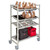 Cambro CPM244867FX2480 48" W x 67" H x 24" D Speckled Gray Steel Camshelving Premium Mobile Flex Station Unit