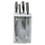 San Jamar STK1008 Saf-T-Knife Station 15" W Polycarbonate Clear Front Door Knife Block Rack