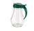 Vollrath 614-05 14 Oz. Glass Jar with White Plastic Top Dripcut Syrup Server