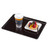Cambro 1216D110 12" X 16" Rectangular Black Dietary Tray - 12/Case
