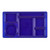 Cambro 915CW431 9" x 15" Translucent Blue Polycarbonate Rectangular Camwear 2 x 2 Compartment Tray - 24/Case