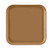 Cambro 1313508 13" x 13" Suede Brown Square Fiberglass Metric Camtray - 12/Case