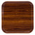 Cambro 1313308 13" x 13" Burma Teak Square Fiberglass Metric Camtray - 12/Case