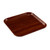Cambro 1313308 13" x 13" Burma Teak Square Fiberglass Metric Camtray - 12/Case