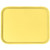 Cambro 1014FF108 10.44" x 13.56" Primrose Yellow Rectangular Polypropylene Rigid Bottom Textured Surface Fast Food Tray - 24/Case