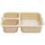Cambro 853FCW133 6" x 8" Beige Polycarbonate Rectangular Camwear Tray-On-Tray Meal Delivery Tray - 24/Case