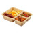 Cambro 853FCW133 6" x 8" Beige Polycarbonate Rectangular Camwear Tray-On-Tray Meal Delivery Tray - 24/Case