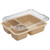 Cambro 853FCW133 6" x 8" Beige Polycarbonate Rectangular Camwear Tray-On-Tray Meal Delivery Tray - 24/Case