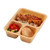 Cambro 853FCW133 6" x 8" Beige Polycarbonate Rectangular Camwear Tray-On-Tray Meal Delivery Tray - 24/Case