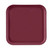 Cambro 1313522 13" x 13" Burgundy Wine Square Fiberglass Metric Camtray - 12/Case