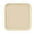 Cambro 1313537 13" x 13" Cameo Yellow Square Fiberglass Metric Camtray - 12/Case