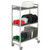 Cambro CPMU244875DRPKG 24"W x 48"L x 75"H Speckled Gray Camshelving Mobile Drying Rack Cart