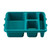 Cambro 9114CP414 9" x 11" Teal Co-Polymer Rectangular Meal Delivery Tray - 24/Case