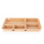 Cambro 1411CW133 5 Compartment Beige Camwear Tray-On-Tray Meal Delivery Tray - 24/Case