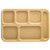 Cambro Bct1014161 10" x 14" Tan Abs Rectangular Budget School Tray - 24/Case