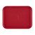 Cambro 1216FF416 11.88" x 16.13" Cranberry Rectangular Polypropylene Rigid Bottom Textured Surface Fast Food Tray - 24/Case