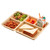 Cambro 1411CP161 5 Compartment Rectangular Tan Tray-On-Tray Meal Delivery Tray - 24/Case