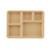 Cambro 1411CP161 5 Compartment Rectangular Tan Tray-On-Tray Meal Delivery Tray - 24/Case