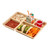 Cambro 1411CP161 5 Compartment Rectangular Tan Tray-On-Tray Meal Delivery Tray - 24/Case