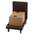 Cambro 2436UTHS131 600 Lb. Load Capacity Dark Brown Utility Truck with Handle
