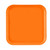 Cambro 1313222 13" x 13" Orange Pizzazz Square Fiberglass Metric Camtray - 12/Case
