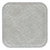 Cambro 1313215 13" x 13" Abstract Gray Square Fiberglass Metric Camtray - 12/Case