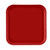 Cambro 1313521 13" x 13" Cambro Red Square Fiberglass Metric Camtray - 12/Case
