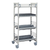 Cambro CPMU243675D2PKG 36" W x 24" D x 75" H Speckled Gray Plastic 4 Tiers Camshelving Mobile Drying/Storage Rack