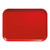 Cambro 3046510 11.81" x 18.13" Signal Red Rectangular Fiberglass Metric Camtray - 12/Case