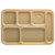 Cambro 10146CW133 10" x 14" Beige Polycarbonate Rectangular Camwear School Tray - 24/Case