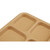 Cambro 10146CW133 10" x 14" Beige Polycarbonate Rectangular Camwear School Tray - 24/Case