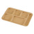 Cambro 10146CW133 10" x 14" Beige Polycarbonate Rectangular Camwear School Tray - 24/Case