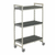 Cambro CPMU246075DRPKG 24"W x 60"L x 75"H Speckled Gray Camshelving Mobile Drying Rack Cart